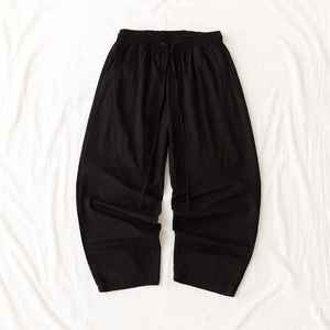 Men's Casual <b>Joggers</b> with Elastic Waist <b>Cuffed</b> Legs Breathable 100% Cotton Regular Fit Daily Wear - Product Image 5
