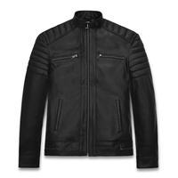 Veste en cuir pour homme avec logo personnalisé, qualité supérieure, style décontracté confortable, vestes en cuir de style unique, veste en cuir pour homme