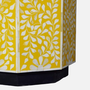 Taburete lateral de mesa de hueso para consola con incrustaciones de hueso de tamaño personalizado - Product Image 3