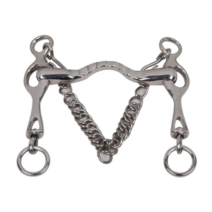 Embouchures pour chevaux en acier inoxydable durable, réutilisables, confortables, ergonomiques, design lisse, légères pour l'entraînement et l'équitation - Product Image 2