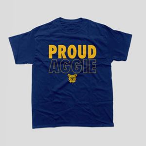 Carolina del Norte A & T Aggies Bulldog Tie Dye Shirt Unisex College Apparel Bold Graphic Tee para fanáticos - Product Image 2