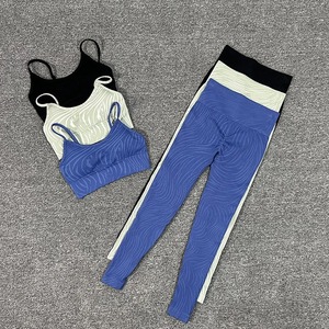 Conjunto deportivo para mujer, pantalones cortos, mallas de Fitness, conjunto de Yoga sin costuras, Top corto, mallas elásticas de cintura alta para correr, conjuntos de gimnasio, trajes de mujer - Product Image 1