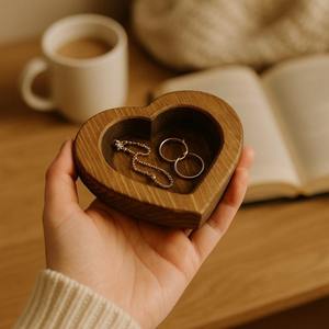 Vintage <b>Wooden</b> Dough <b>Bowl</b> Rustic Heart Shape Dough <b>Bowl</b> for Candle Making Christmas Dough <b>Bowl</b> Vietnam Wholesale HNH Craft - Product Image 5