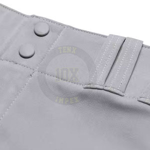 Pantalones de béisbol OEM con bolsillo lateral de cintura ajustable y servicio de impresión personalizado - Product Image 4