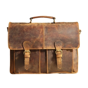 Handmade Genuine <b>Leather</b> Soft Laptop <b>Bag</b> Business Briefcase <b>Messenger</b> Luxury Light Weight - Product Image 1