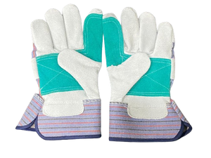 ถุงมือหนังฝ่ามือคู่ป้องกันพิเศษพร้อมถุงมือผ้าฝ้ายเนื้อแข็งปลอดภัยถุงมือหนังขนาดมาตรฐาน XL - Product Image 4