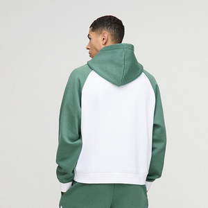 2025 nueva llegada ropa de calle personalizada gota hombro Color bloque contraste sudaderas con capucha 80% Algodón 20% poliéster sudaderas con capucha para Unisex - Product Image 6