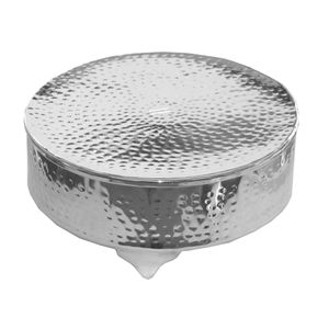 Support à gâteau rond en métal, finition en poudre blanche brillante, qualité durable, décoration de vaisselle - Product Image 2