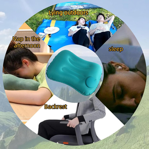 Press-to-Inflate-Rückenlehnen kissen, Außen kissen Office Nap <span class=keywords><strong>Pillow</strong></span> Tragbares Reise kissen, Flugzeug-/Hochgeschwindigkeits-Schienen reise kissen - Product Image 6