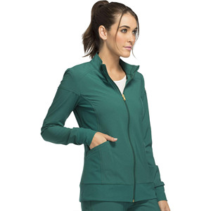 Uniformes Médicos Personalizados para Mujer, Antiarrugas, con Cierre, Mangas Tejidas, Chaquetas de Hospital de Alta Calidad, Spandex/Poliéster - Product Image 4