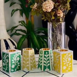 Brûleur de Bakhoor en bois de santal avec incrustation de corne décorative pour encens Oud, aromathérapie traditionnelle, élégant, culturel, durable pour la maison - Product Image 4