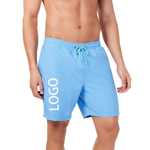 Customized Logo <b>Mens</b> Solid Colors Breathable <b>Quick</b> <b>Dry</b> Waterproof Elastic Waist Causal Beachwear Walkout <b>Shorts</b> With Pockets - Product Image 3