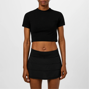 Camiseta de Verano para Mujer con Cuello Redondo, Transpirable, Blusa de Verano para Mujer, Camiseta Informal para Vacaciones, Blusa Informal de Verano para Mujer - Product Image 1