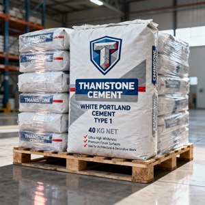 Ciment Portland blanc de type I-Excellente blancheur pour béton architectural de luxe et projets esthétiques design - Product Image 5