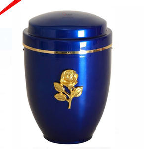 Urna Conmemorativa de Metal Plateado y Blanco, la Más Hermosa, para Cenizas Humanas - Product Image 3