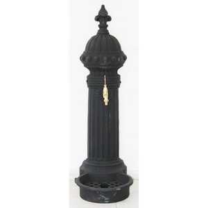 Robinet de fontaine de jardin classique vintage moderne en fonte peinte, pour décoration murale intérieure et extérieure - Product Image 1