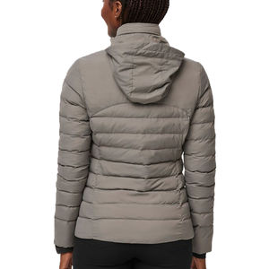 Chaqueta acolchada de moda para mujer, abrigo largo acolchado grueso y cálido, Capucha de punto, transpirable, a prueba de viento, para clima frío - Product Image 2