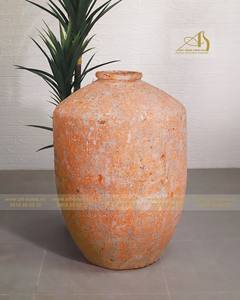 Sophisticated Orange OC002H65OR Ceramic Flower <b>Pot</b> for Outdoor Home Use Garden Decor Eco-Friendly Durable <b>Mini</b> Landscape - Product Image 5