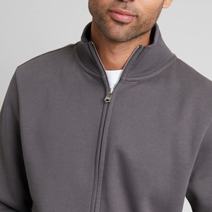 Sweat-shirt à coupe classique pour homme avec logo personnalisé simple, prix de gros / Sweat-shirt en molleton de haute qualité, design streetwear 2026 - Product Image 3