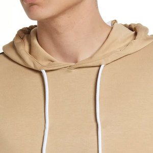Pull à capuche en polaire écologique pour hommes, 100% coton, respirant, couleur unie, meilleur prix, nouvelle collection hiver - Product Image 2