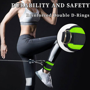 Fitness Equipment D-Ring <b>Ankle</b> Straps Best Quality Weight Lifting Custom Logo D-Ring <b>Ankle</b> Strap - Product Image 5