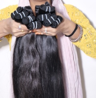 Extensions de cheveux humains indiens vierges naturels, 100 % bruts non traités, lisses, doux et soyeux, en gros, à prix abordable