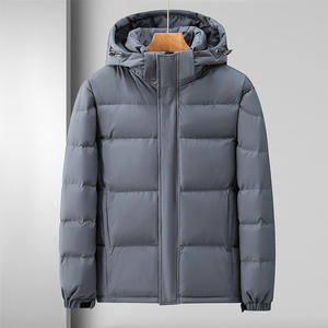 Veste matelassée pour homme sur mesure à haute brillance, col montant, manteau d'hiver chaud en duvet, fournisseur OEM d'usine, qualité supérieure tendance - Product Image 6