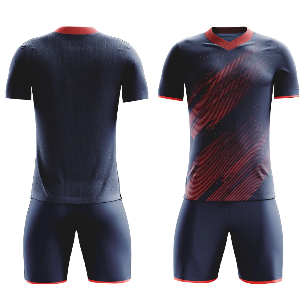 Camisa de futebol personalizada com design OEM, uniforme de equipe, uniforme de futebol masculino barato para treinamento, mais recente, feito por atacado