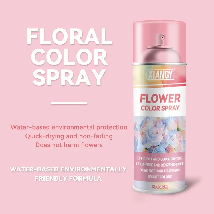 Tinta spray para flores frescas, desenho de flores reais, pintura spray para flores mestras em cores novas