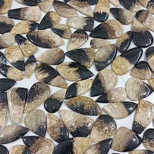 Best Garde Palm Root Cabochon <b>Fire</b> Plam Root Agate Loose Gemstone For Jewelry - Product Image 5