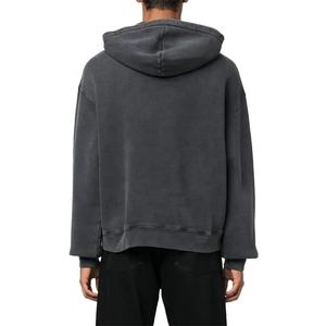 Sweats à capuche et sweat-shirts pour hommes unis à capuche de haute qualité grande taille personnalisés pull épais vierge survêtement surdimensionné personnalisé surdimensionné - Product Image 4