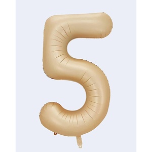 Palloncini Numero Caramello N5 100 Cm, Confezione da 12 Pezzi - Product Image 1