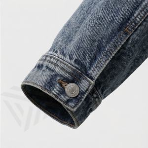 แจ็คเก็ตยีนส์ผ้าแคนวาสผู้หญิงแฟชั่นสั่งทำพิเศษ ระบายอากาศได้ดี ไม่ยับ ใส่ได้ในฤดูหนาว เหมาะสำหรับงานมืออาชีพ บริการ OEM ทอผ้าอย่างมีสไตล์ เสื้อคลุมทันสมัย - Product Image 6