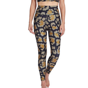 Leggings de sport en polyester et élasthanne pour yoga, gym, fitness et course à pied, avec logo personnalisé, taille haute, pour femmes adultes - Product Image 1