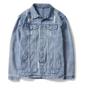 Veste en jean décontractée à logo personnalisé, vêtements de rue en gros, mode, vestes en jean, jeans pour hommes, vestes en jean - Product Image 6