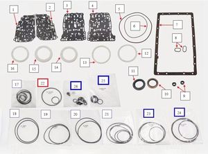 High Quality A960 A960E 6-Speed Transmission Overhaul Repair Seal <strong>Kit</strong> <strong>Rebuild</strong> <strong>Kit</strong> for Toyota Crown Reiz 2.5LLexus GS300 IS300 - Product Image 3