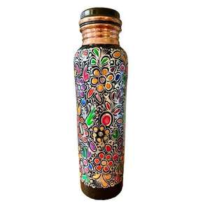 Botella de agua para exteriores martillada de latón para acampar, viajes, deportes, utensilios de cocina, diseño Industrial Art Deco a precio barato de la India - Product Image 6