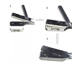 Rasoir droit de barbier à lame unique avec logo personnalisé, vente en gros, faible MOQ, rasoir de barbier en acier inoxydable - Product Image 3