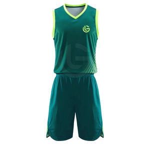 Conjuntos de uniformes de baloncesto transpirables y cómodos de alta calidad con logotipo personalizado, diseño de verano sin mangas de talla grande - Product Image 1