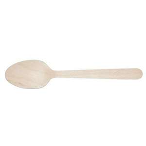 Cheap High Quality Compostable Birchwood 155mm Disposable <b>Spoons</b> Eco-Friendly Recyclable Party Use <b>Coffee</b> Yogurt Takeout Food - Product Image 3
