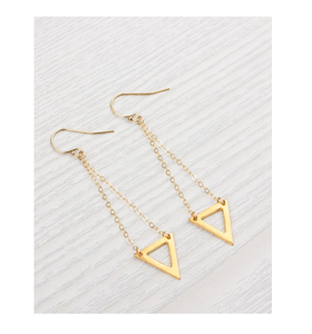 Pendientes de latón de calidad estándar, joyería con cadena, diseño de accesorios de regalo de negocios, producto mayorista - Product Image 4