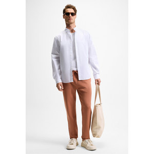 Pantalon de survêtement décontracté pour homme GRIMELANGE OLSEN avec taille élastiquée, cordon de serrage, poches latérales et ornement arrière Fletolu - Product Image 4