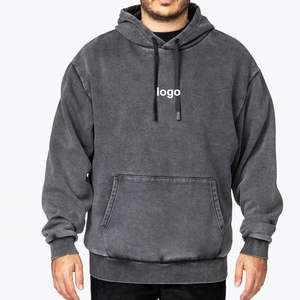 Sweat-shirts pour hommes super légers d'hiver, lavage à l'acide, sur mesure, vêtements décontractés, haute qualité, broderie, design uni, séchage rapide, personnalisé - Product Image 5