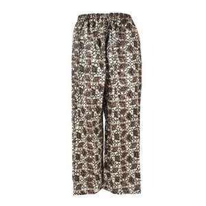 Pijama de mujer de cintura alta Regular Fit Ecológico Transpirable Algodón Palazzo Pantalones Cómodo Estilo bohemio Sólido - Product Image 2