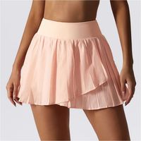 Séchage rapide course courte longueur Tennis Culottes décontracté plissé Mini jupe femmes Anti exposition Fitness sport jupe