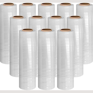 Film étirable transparent en PVC Aldera Soft Moisture Proof 8-12um, 35cm x 1000m, pour emballage alimentaire, emballage de palettes, LLDPE - Product Image 6