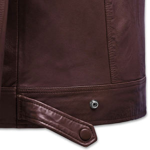 Veste en cuir pour homme à logo personnalisé, best-seller, style streetwear, veste en cuir durable et légère, veste d'hiver en cuir - Product Image 4