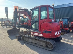 Excavatrice sur chenilles Kubota KX57-4, compatible Caterpillar, poids opérationnel de 5,7 tonnes, construction Huade, hydraulique, d'occasion - Product Image 2