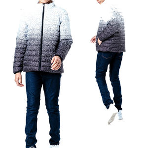 Veste d'hiver en nylon imprimée personnalisée de haute qualité Manteau long et respirant de grande taille au design unisexe avec col à capuche - Product Image 5