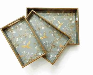 Bandejas Rectangulares de Madera para Servir Frutas, Verduras, Postres y Aperitivos, Platos de Madera para Fiestas y Bodas - Product Image 4